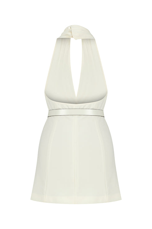 Jasmine halter neck mini dress